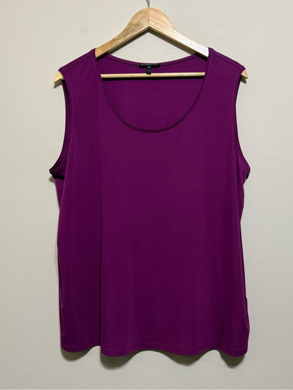 Eileen fisher Women Silk Tank Purple FUCHSIA EUC 1X